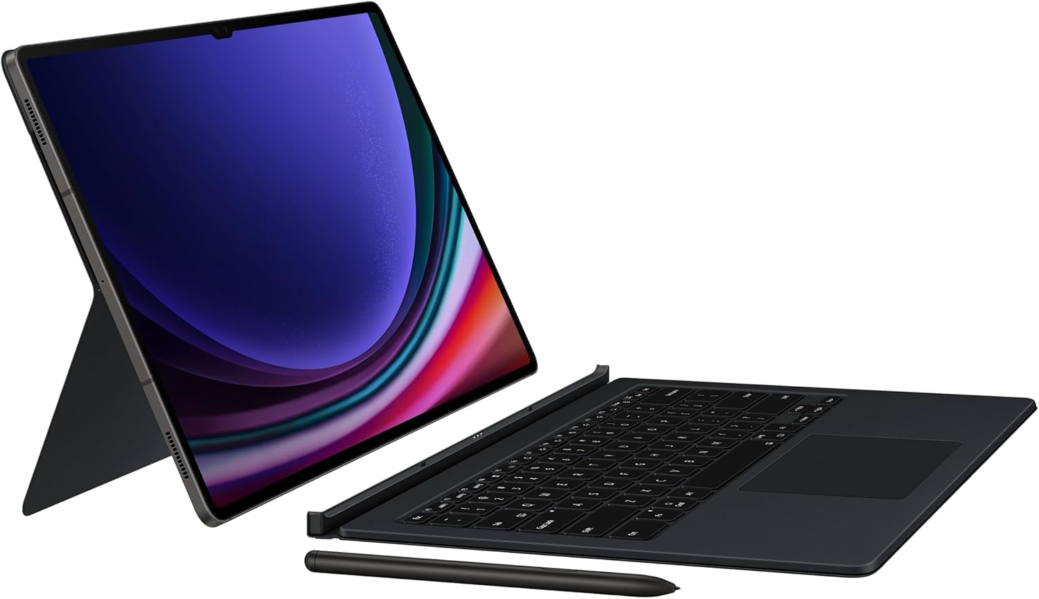 Samsung Galaxy Official Book Cover Keyboard with Trackpad for Tab S9 Ultra, Black