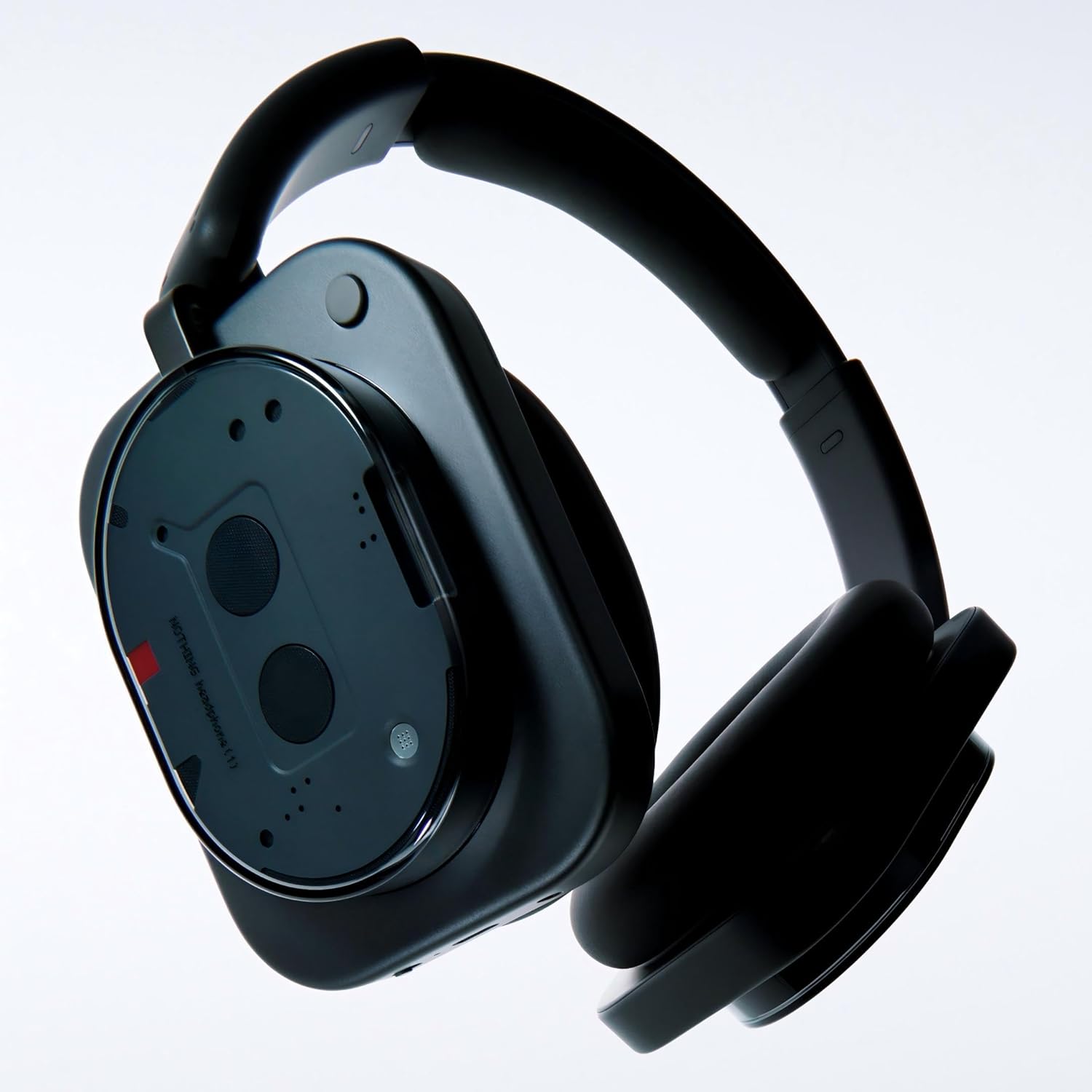 Nothing Headphone (1) Wireless Over Ear Headphones with Active Noise Cancelling, Up to 80 Hours of Battery Life, Hi-Res, Spatial Audio, Water Resistance - Black