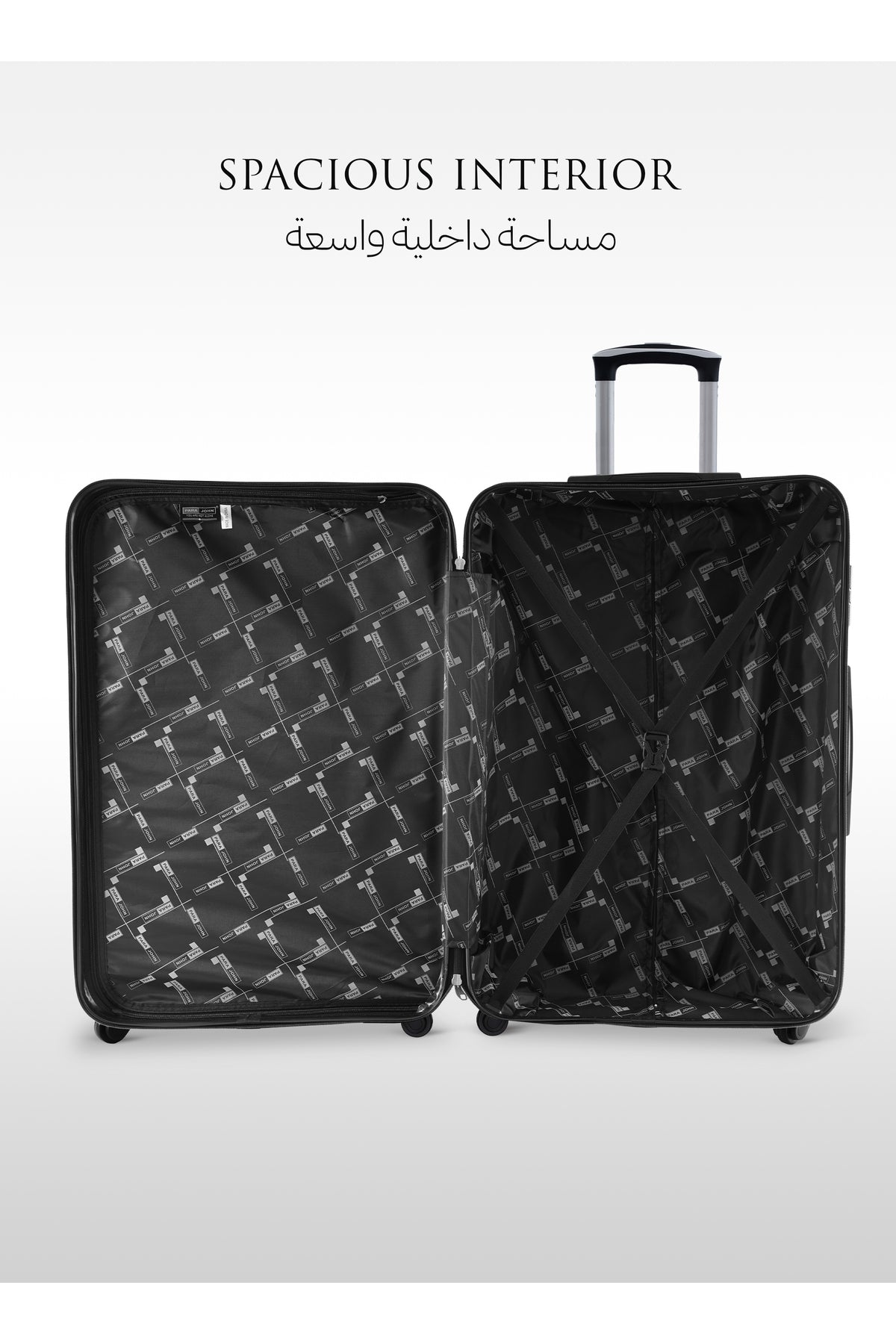 Series Set of 2 Luggage | Lightweight Small 10KG & Large 30KG ABS 8 Wheels Trolley Hardsided Travel Suitcase Red