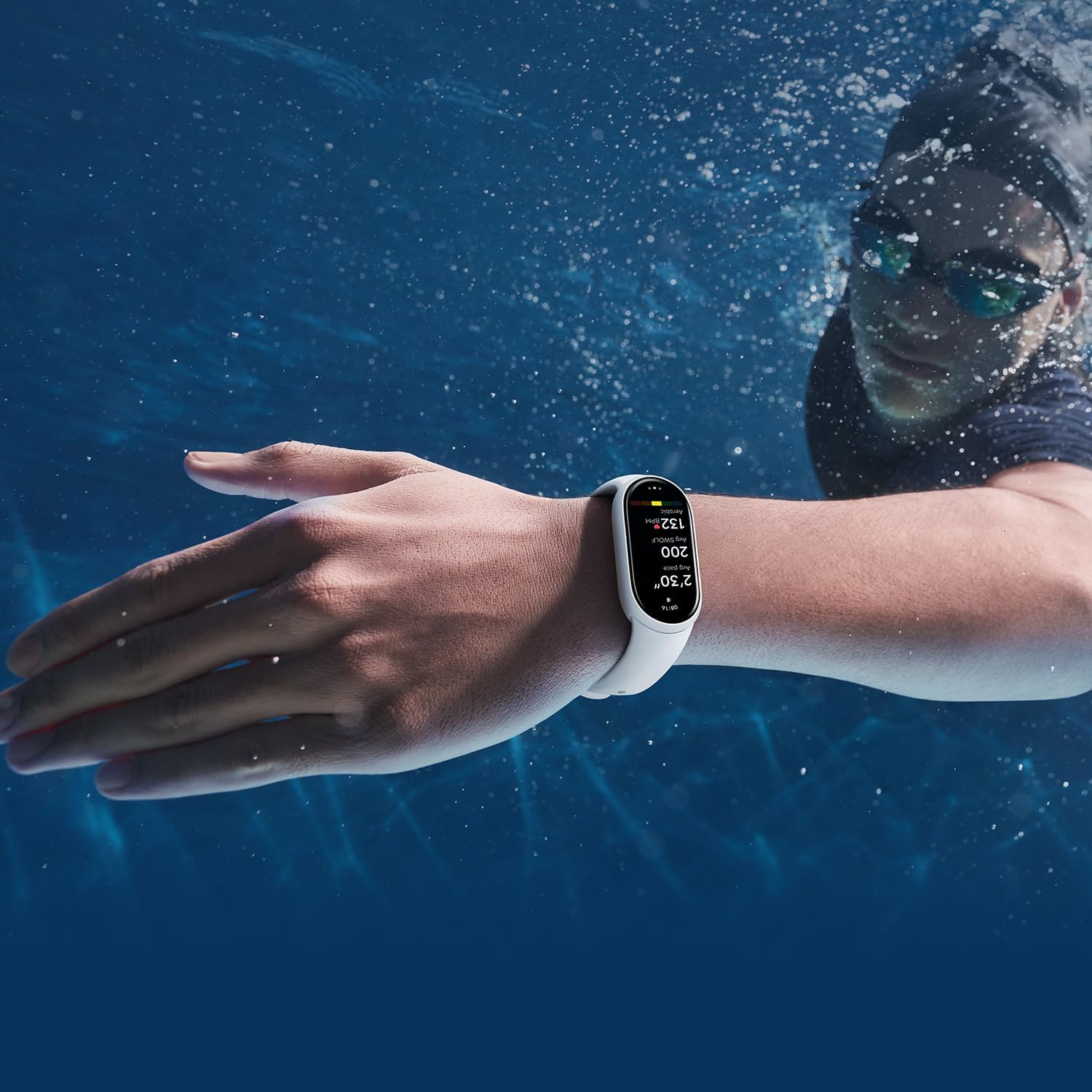 Xiaomi Smart Band 10 Glacier Silver| 1.72''AMOLED Narrow-edge Quadrilateral Display | Professional Workout Analysis | Up to 21-days Battery Life