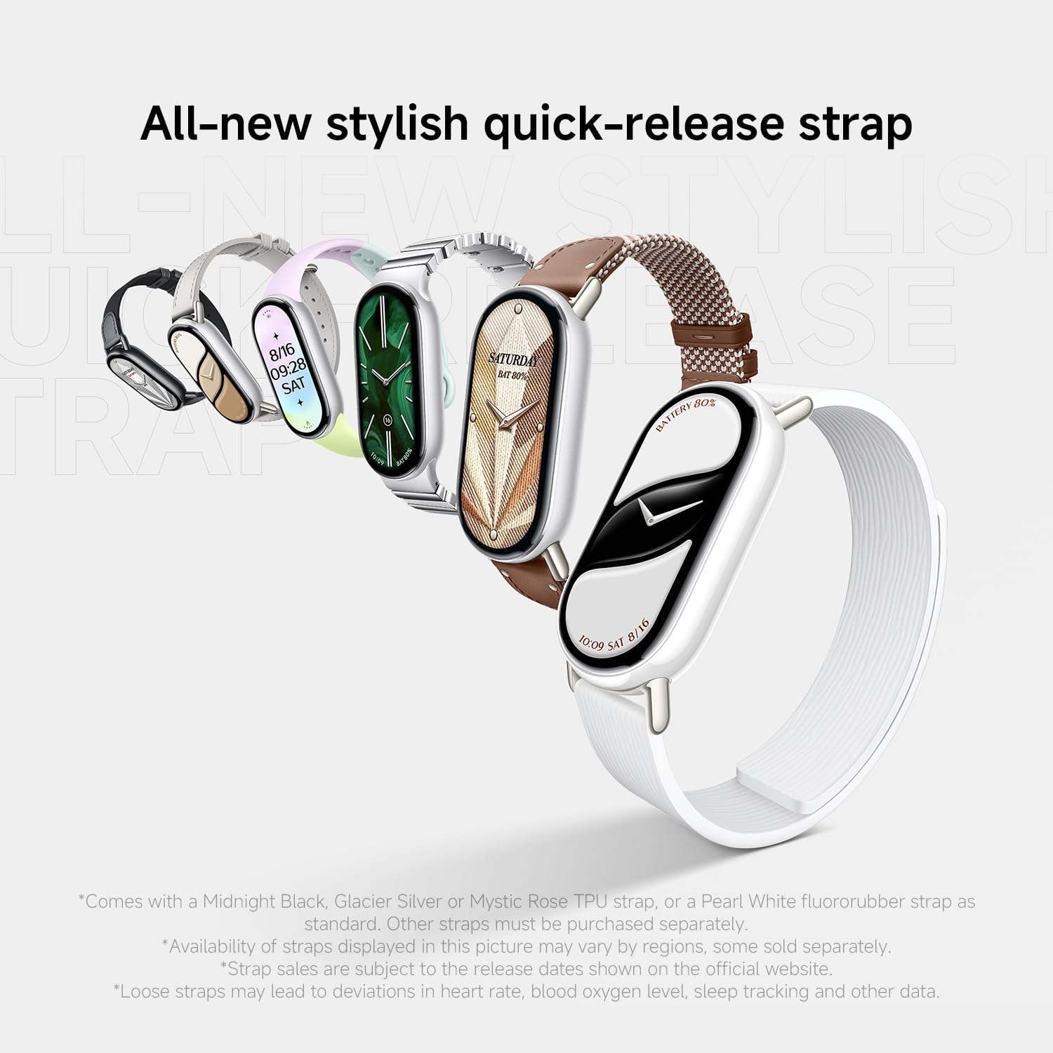 Xiaomi Smart Band 10 Glacier Silver| 1.72''AMOLED Narrow-edge Quadrilateral Display | Professional Workout Analysis | Up to 21-days Battery Life