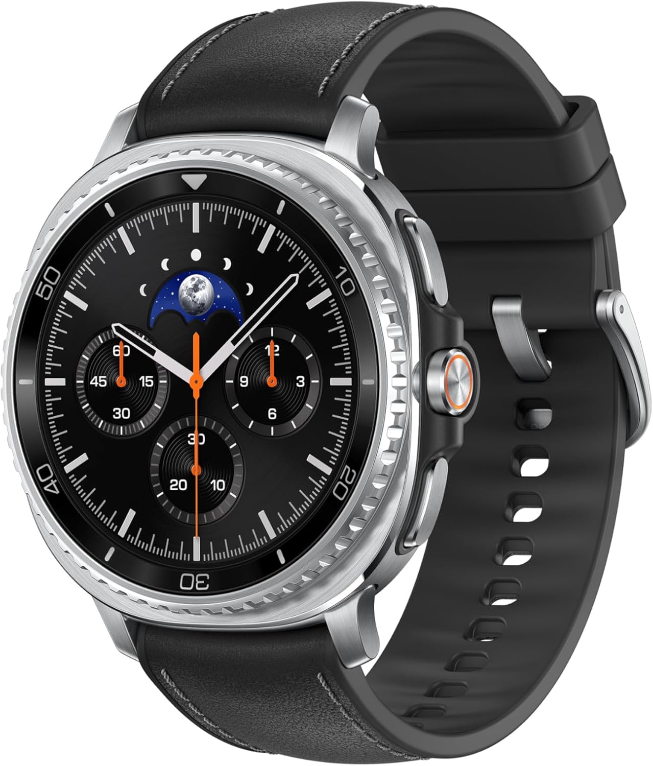 Samsung Galaxy Watch8 Classic Black, Bluetooth, 46mm Smartwatch, Cushion Design, Rotating Bezel, Quick Button, 3nm Processor, Sleep Coaching, Running Coach (UAE Version)