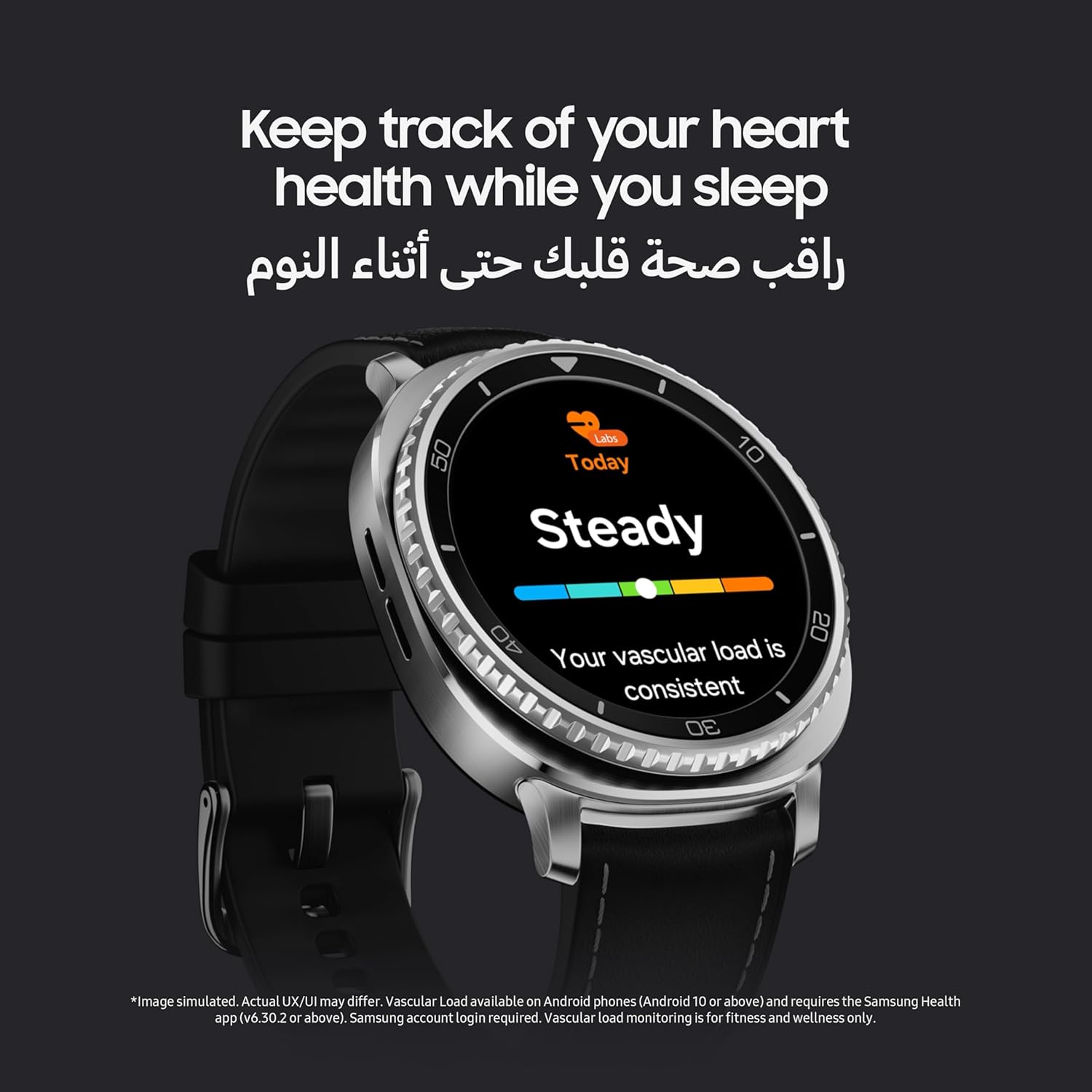 Samsung Galaxy Watch8 Classic Black, Bluetooth, 46mm Smartwatch, Cushion Design, Rotating Bezel, Quick Button, 3nm Processor, Sleep Coaching, Running Coach (UAE Version)