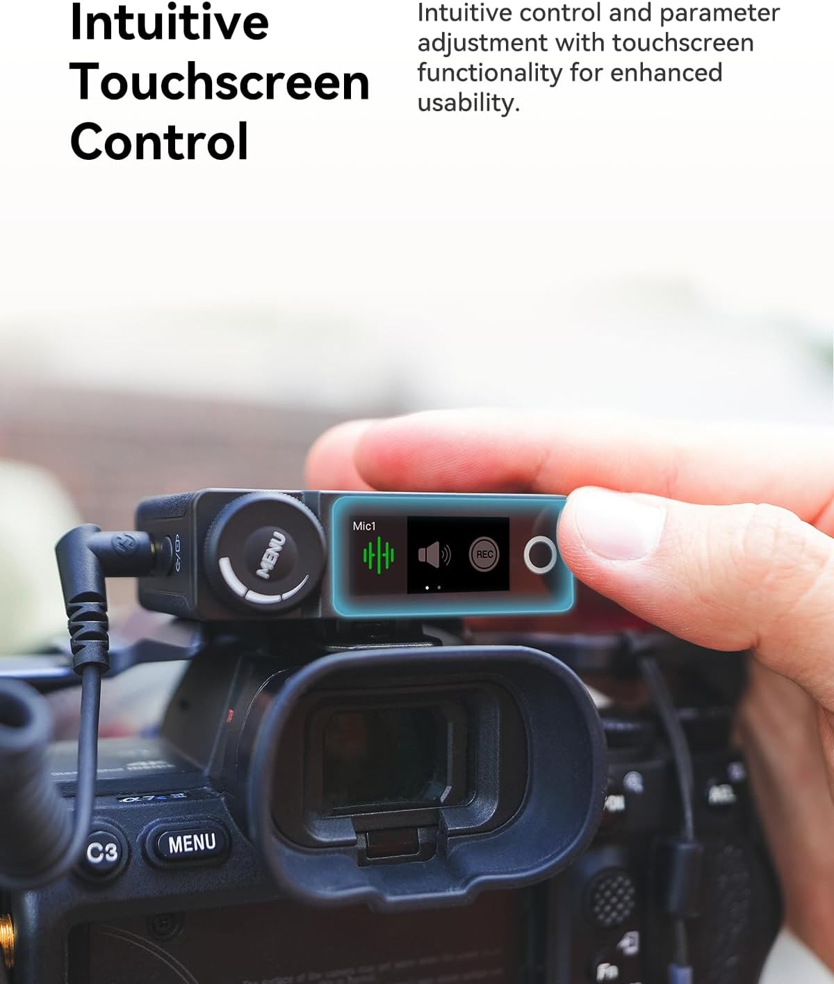 Hollyland LARK MAX Wireless Microphone, ENC Noise Canceling, Studio Audio Quality, 22H Duration, 820ft Range, 8GB Storage Recording Mic, Compatible with DSLR Camera, iPhone, Android and PC, black
