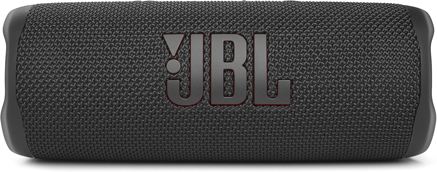 JBL Flip 6 Portable IP67 Waterproof Speaker with Bold Original Pro Sound, 2-Way Speaker, Powerful Sound and Deep Bass, 12 Hours Battery, Safe USB-C Charging Protection - Black, JBLFLIP6BLK