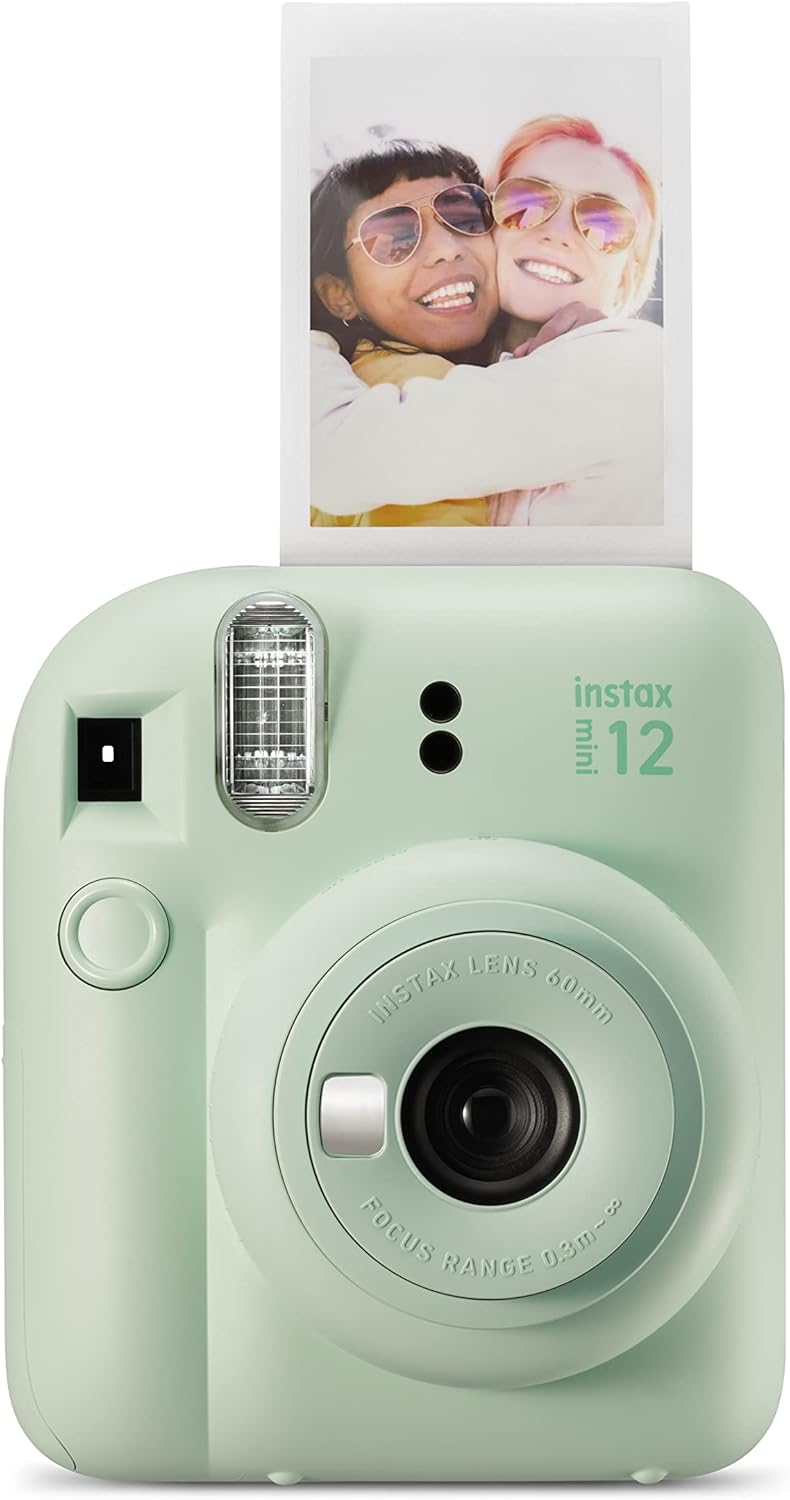 Fujifilm INSTAX MINI 12 Instant Print Camera, MINT GREEN