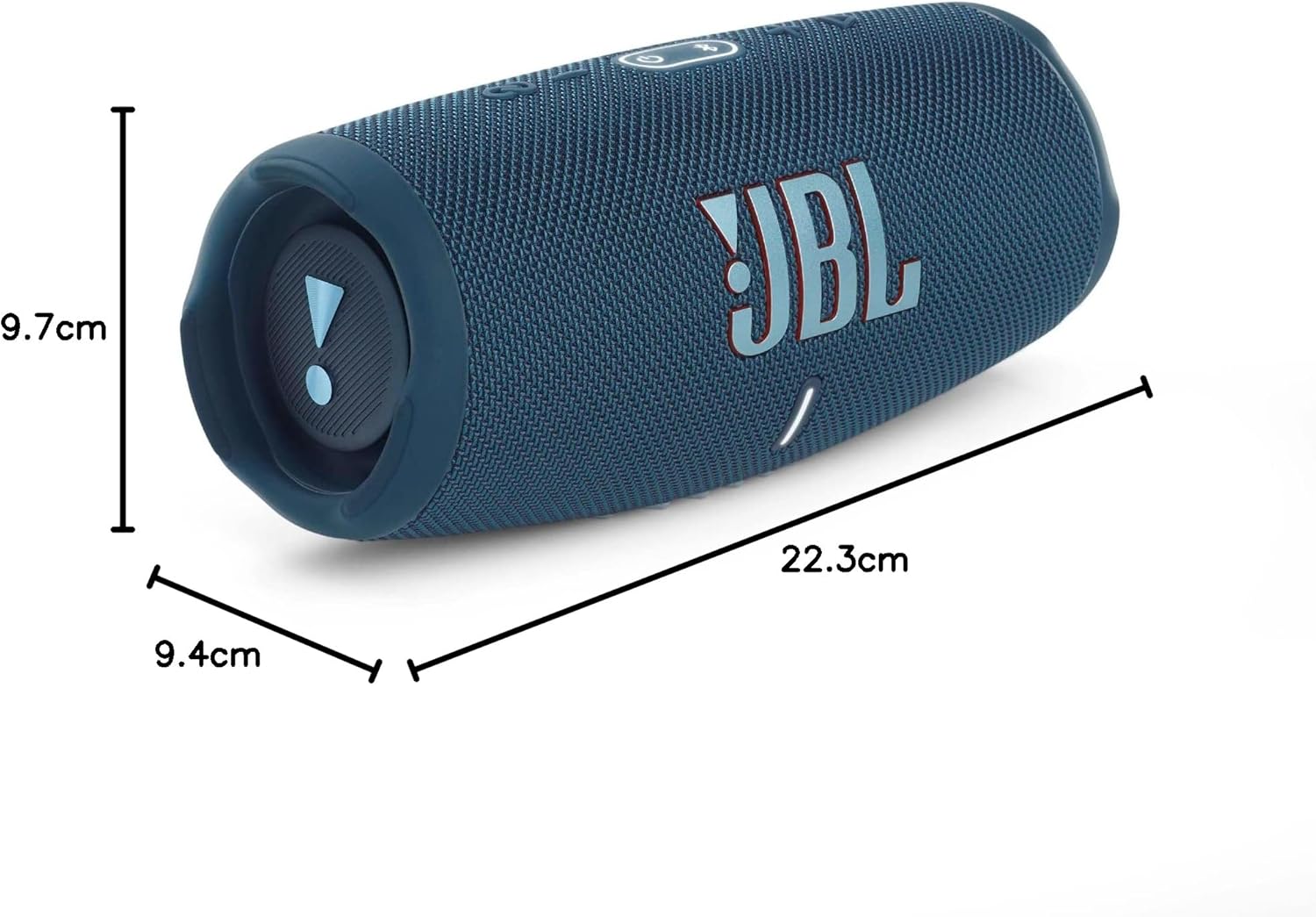 JBL Charge 5 - Portable Bluetooth Speaker with deep bass, IP67 waterproof and dustproof, 20 hours of playtime, built-in powerbank, in blue