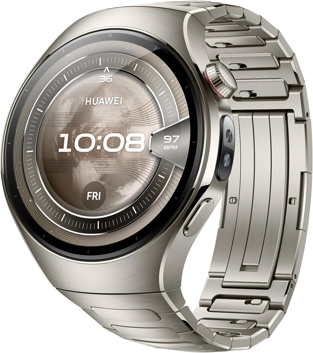 HUAWEI WATCH 5, 46mm Smartwatche, Multi-sensing X-TAP Technology, Fingertip Oxygen Saturation Measurement, Health at a Glance, eSIM, 6-Month Extended Warranty, Silver