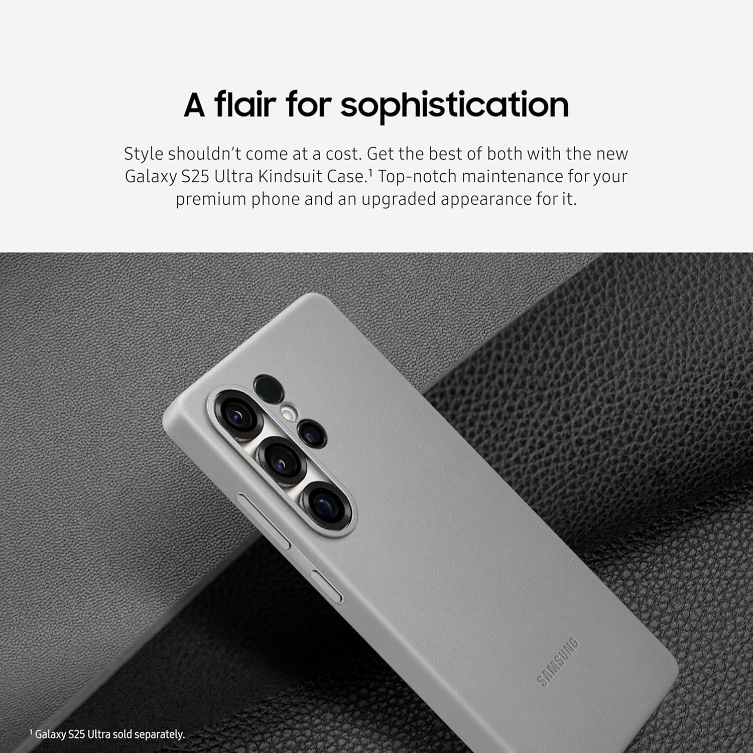 SAMSUNG Galaxy S25 Ultra Kindsuit Phone Case, Protective Cover, Stylish Design, Durable, Soft Inner Lining, US Version, EF-VS938PFEGUS, Camel