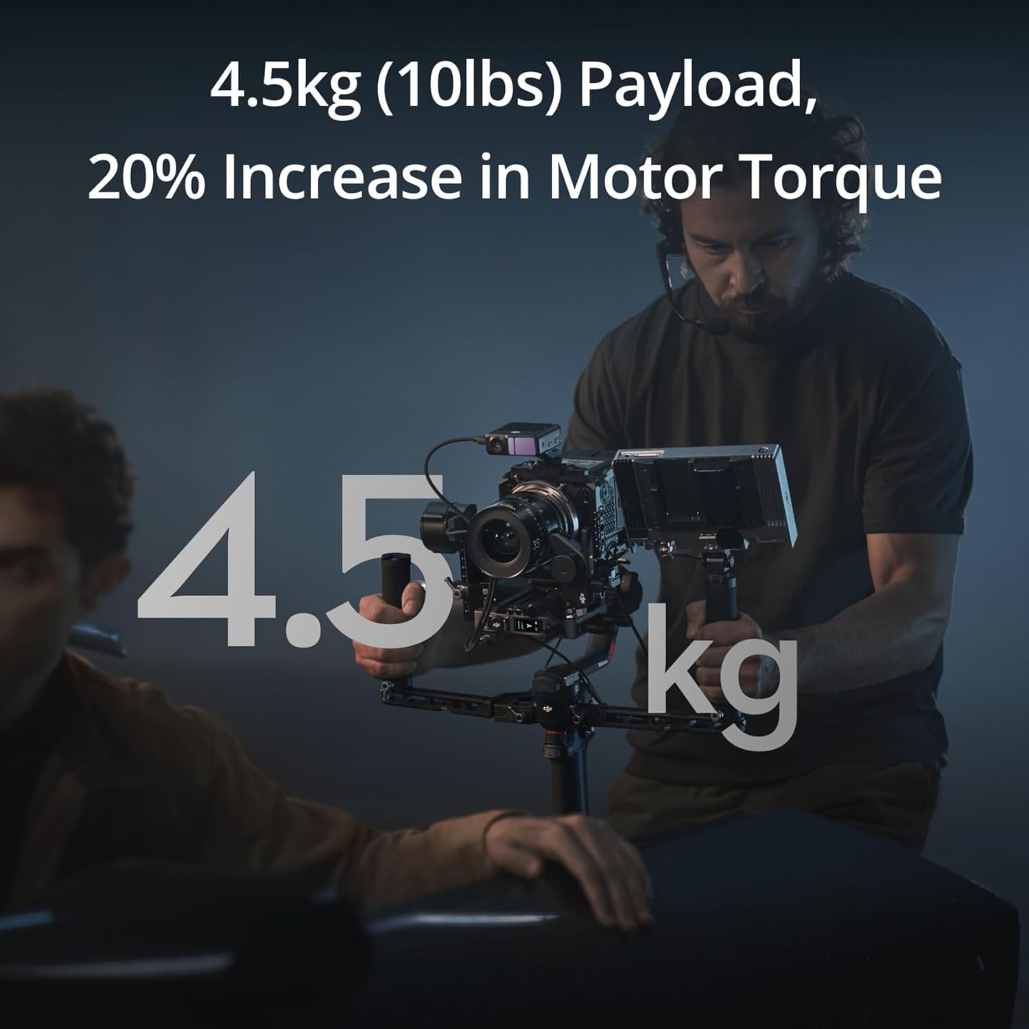 DJI RS 4 Pro Combo, 3-Axis Gimbal Stabilizer for DSLR & Cinema Cameras Canon/Sony/Panasonic/Nikon/Fujifilm, Native Vertical Shooting, 4.5kg/10lbs Payload, UAE Version, Official Warranty Support
