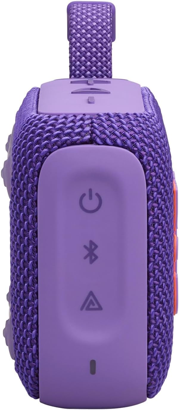 DOOMAX J.B.L Go 4 - Ultra-Portable, Waterproof and Dustproof Bluetooth Speaker, Big Pro Sound with Punchy bass, 7-Hour Built-in Battery, Made in Part with Recycled Materials (Purple) Original