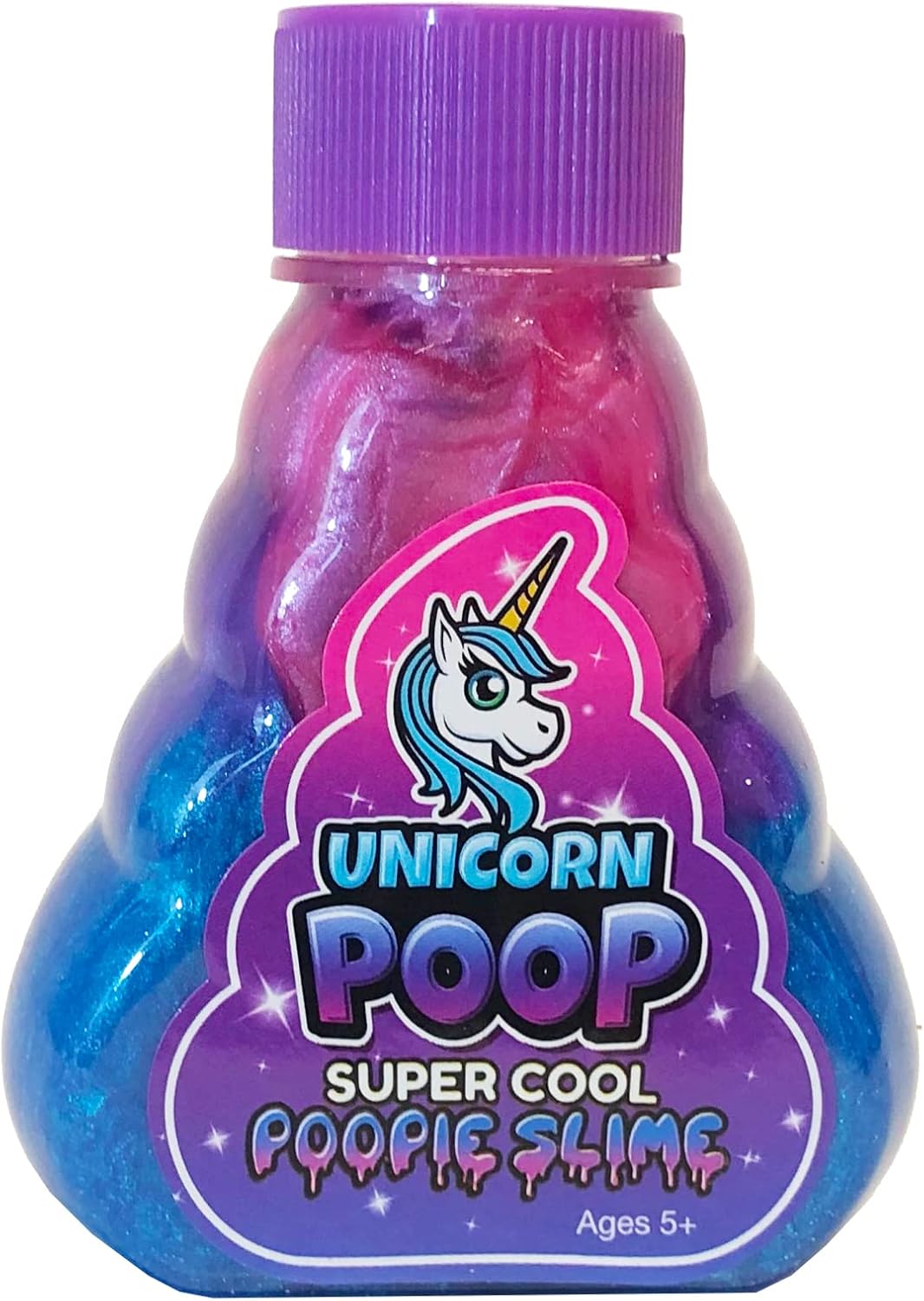 Unicorn Poop Rainbow Slime. The Original Unicorn Poop Slime - Glitter Slimes Perfect for Birthday Parties, Loot Bags, Easter Baskets, Halloween and Stocking Stuffers, for Kids, Girls and Boys Ages 5+