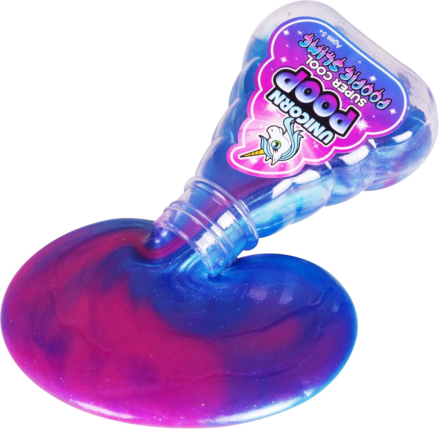 Unicorn Poop Rainbow Slime. The Original Unicorn Poop Slime - Glitter Slimes Perfect for Birthday Parties, Loot Bags, Easter Baskets, Halloween and Stocking Stuffers, for Kids, Girls and Boys Ages 5+