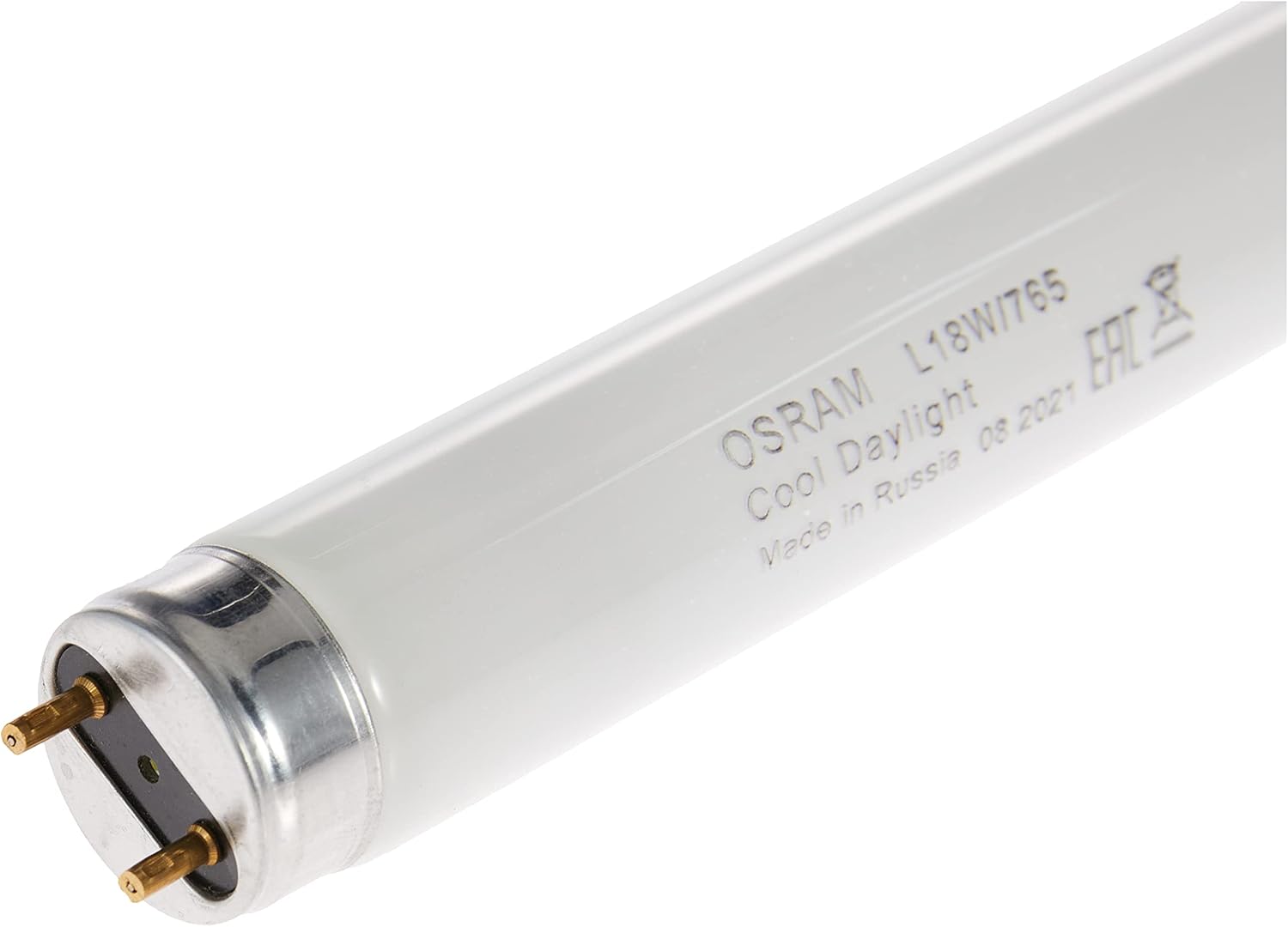 Osram/ Ledvance Fluorescent Tube Light Basic T8 L 18 Watts 6500k Day Light Otf18W 0.6 m- Pack of 5