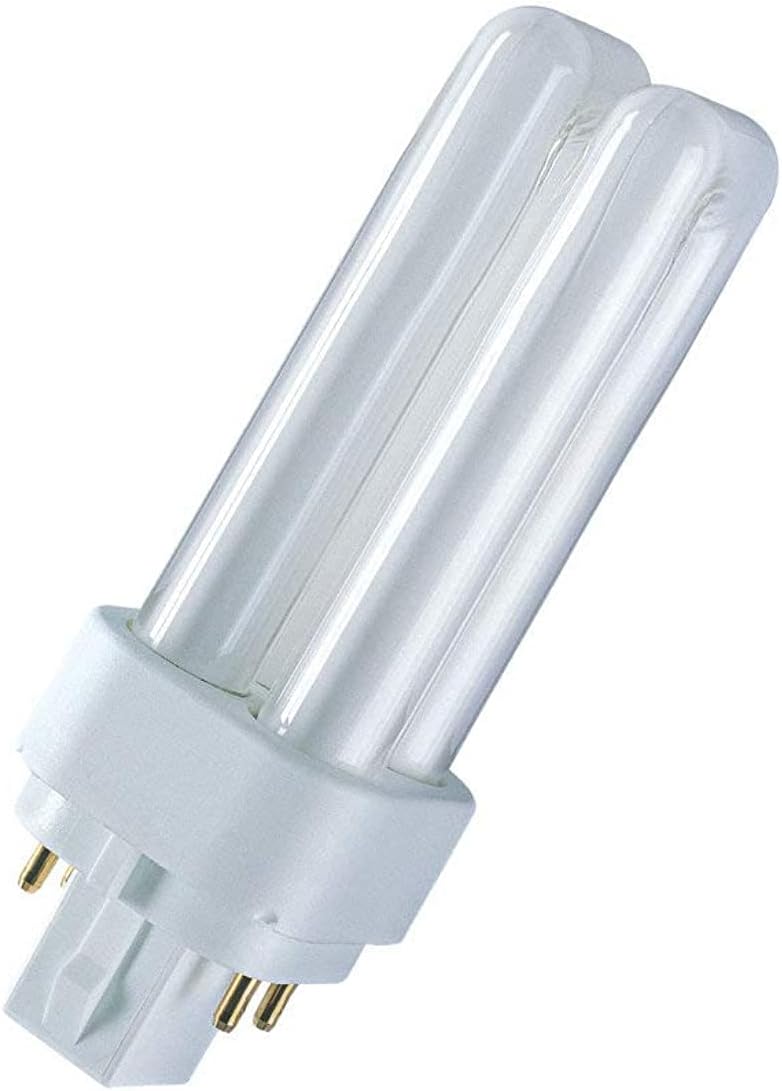 OSRAM DULUX-DE 18W Compact Fluorescent lamp Bulb WARM WHITE G24q-2 4PIN - Pack of 10