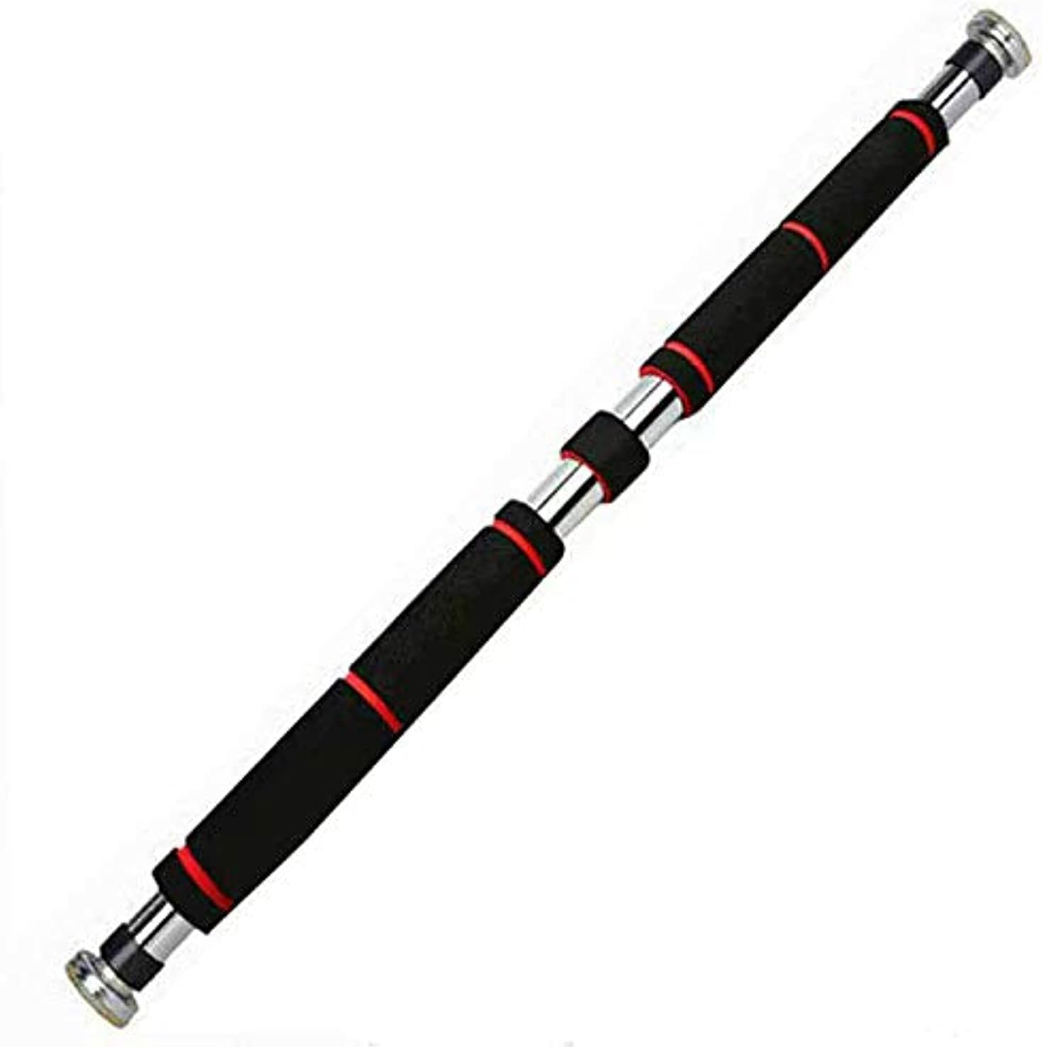 Pull Up Bar for Doorway, Chin Up Bar with Comfort Grips – Easy Mount & Adjustable Length – Suitable for 24"-39” Door way – Heavy Duty Home Workout Equipment for Upper Body Exercise & Sit Ups, Push Ups