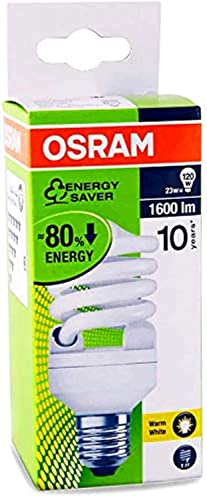 Osram Dulux star Mini Twist Compact Fluorescent Light 23w Warm, Pack Of 4 - White