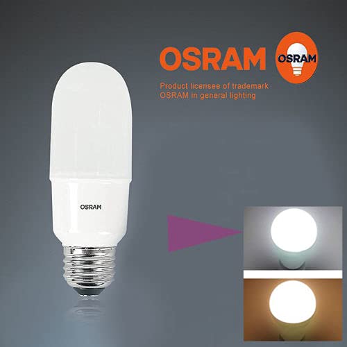 Osram Led Bulb Pack E27 Value Stick Daylight Lamp 12W 6500K - Combo Of 6
