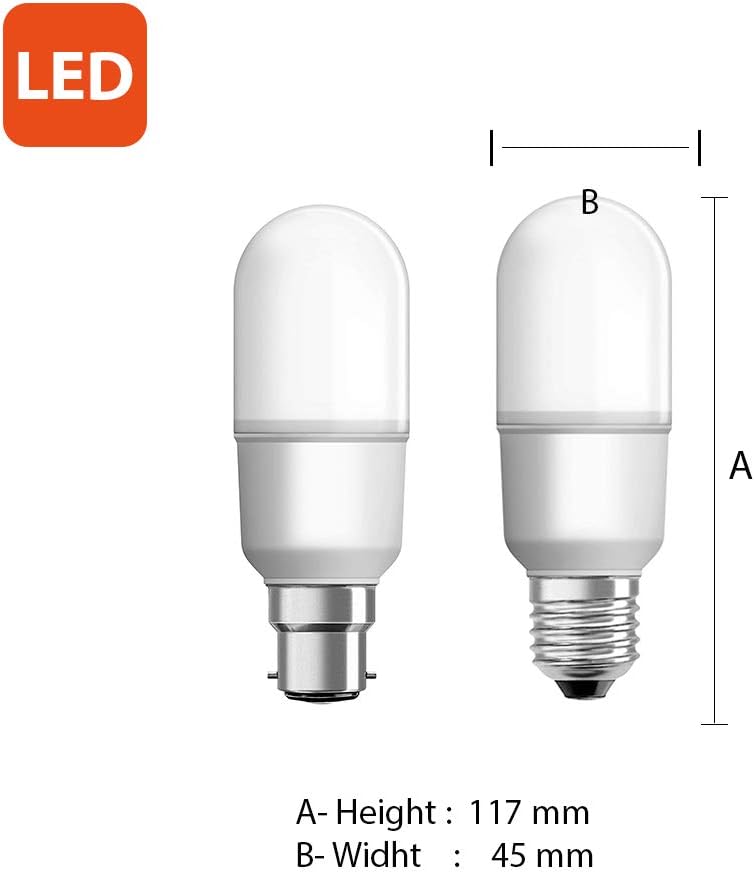 Osram LED E27 Bulb Pack of 10 Warm White Yellow, 9W
