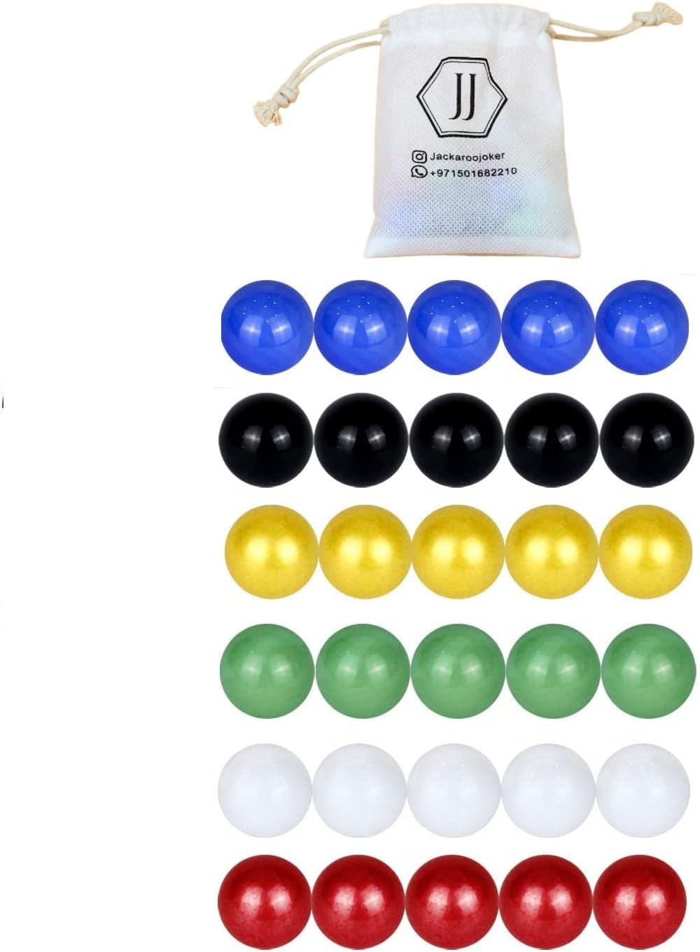 Glass Marbles for Jackaroo Board Game
