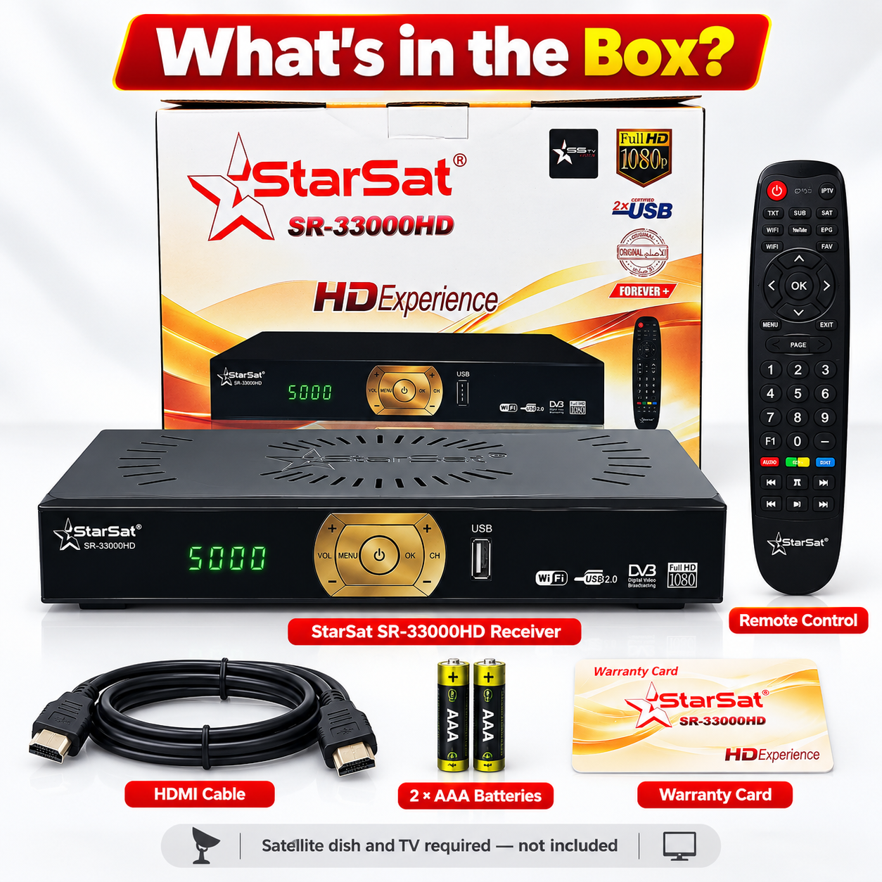 StarSat SR-33000HD Full HD Satellite Receiver