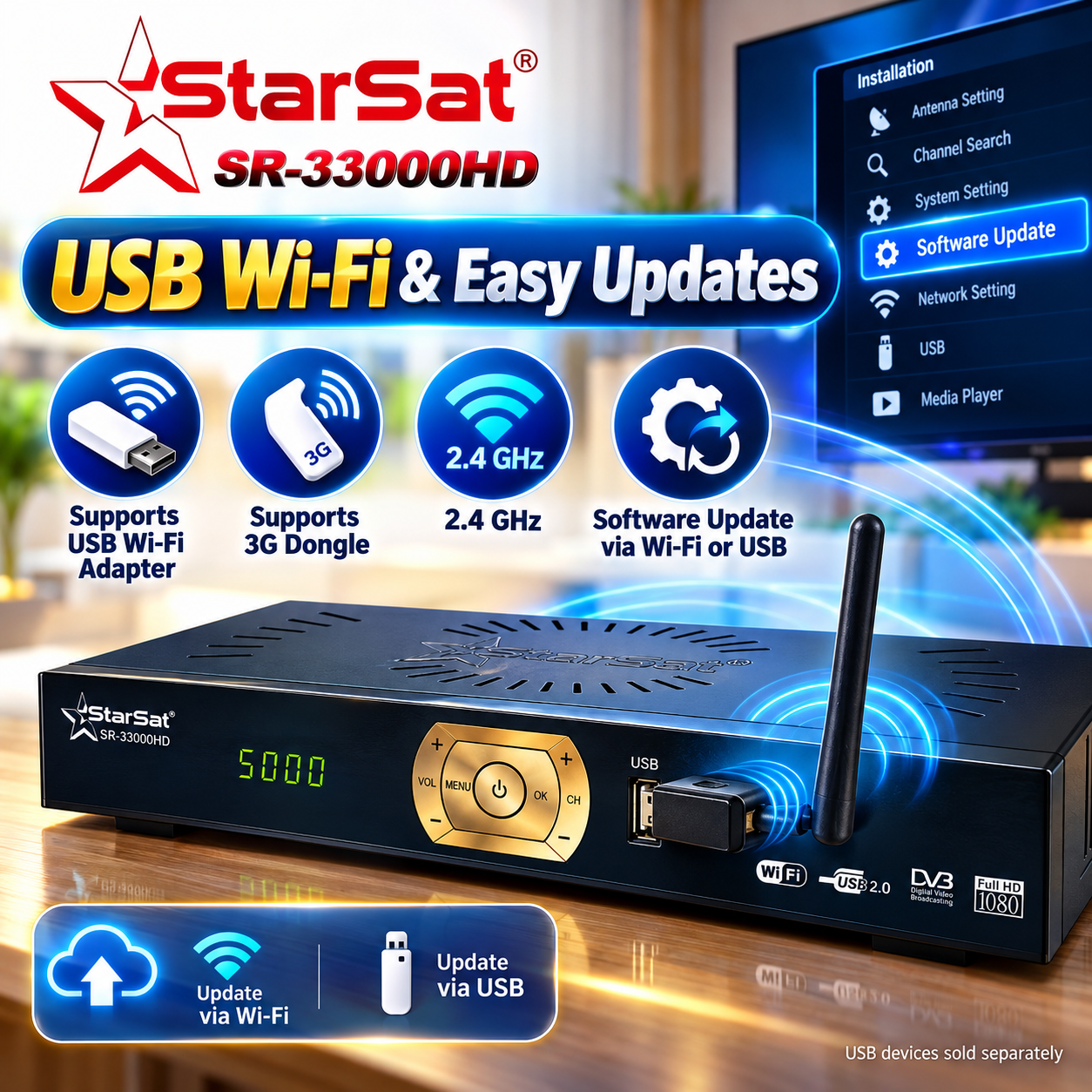 StarSat SR-33000HD Full HD Satellite Receiver