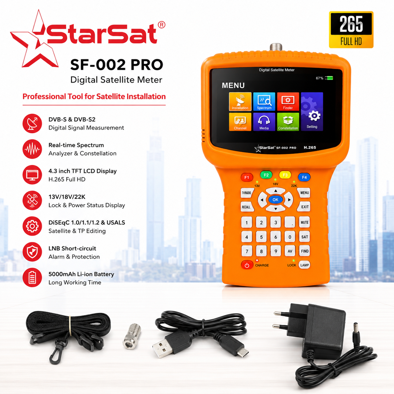 StarSat SF-002 PRO Digital Satellite Meter