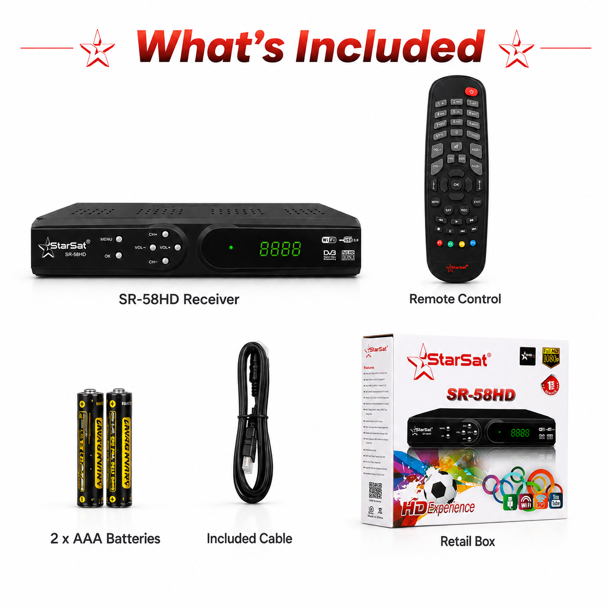 StarSat SR-58HD Full HD Satellite Receiver