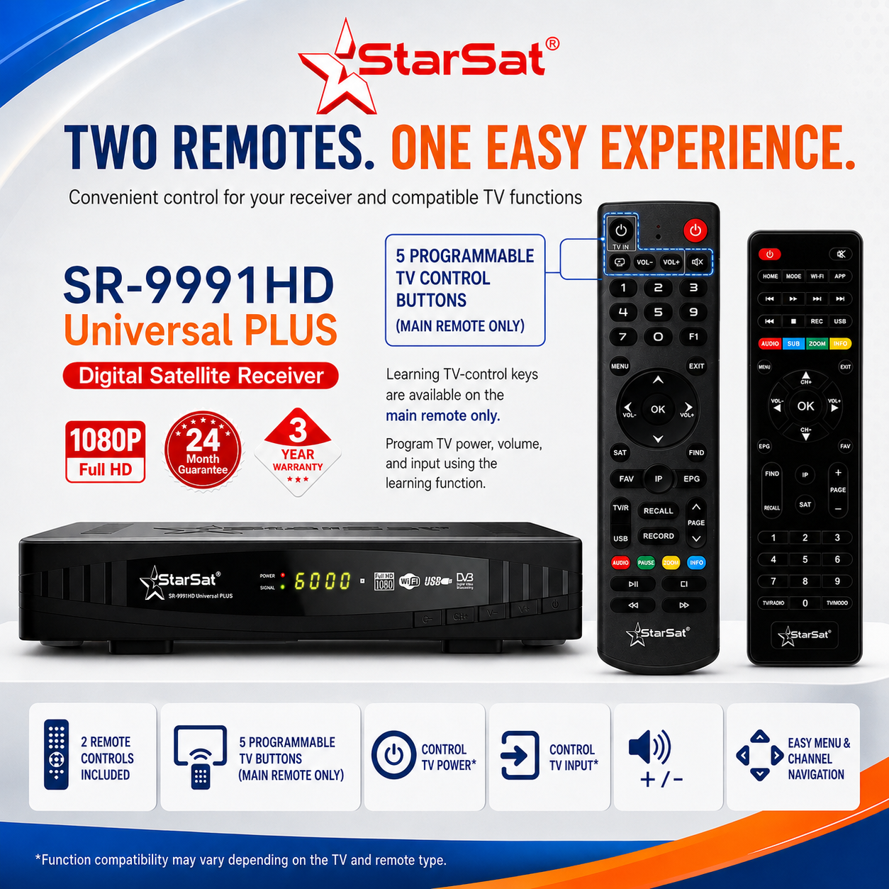 StarSat SR-9991HD Universal Plus Full HD Satellite Receiver