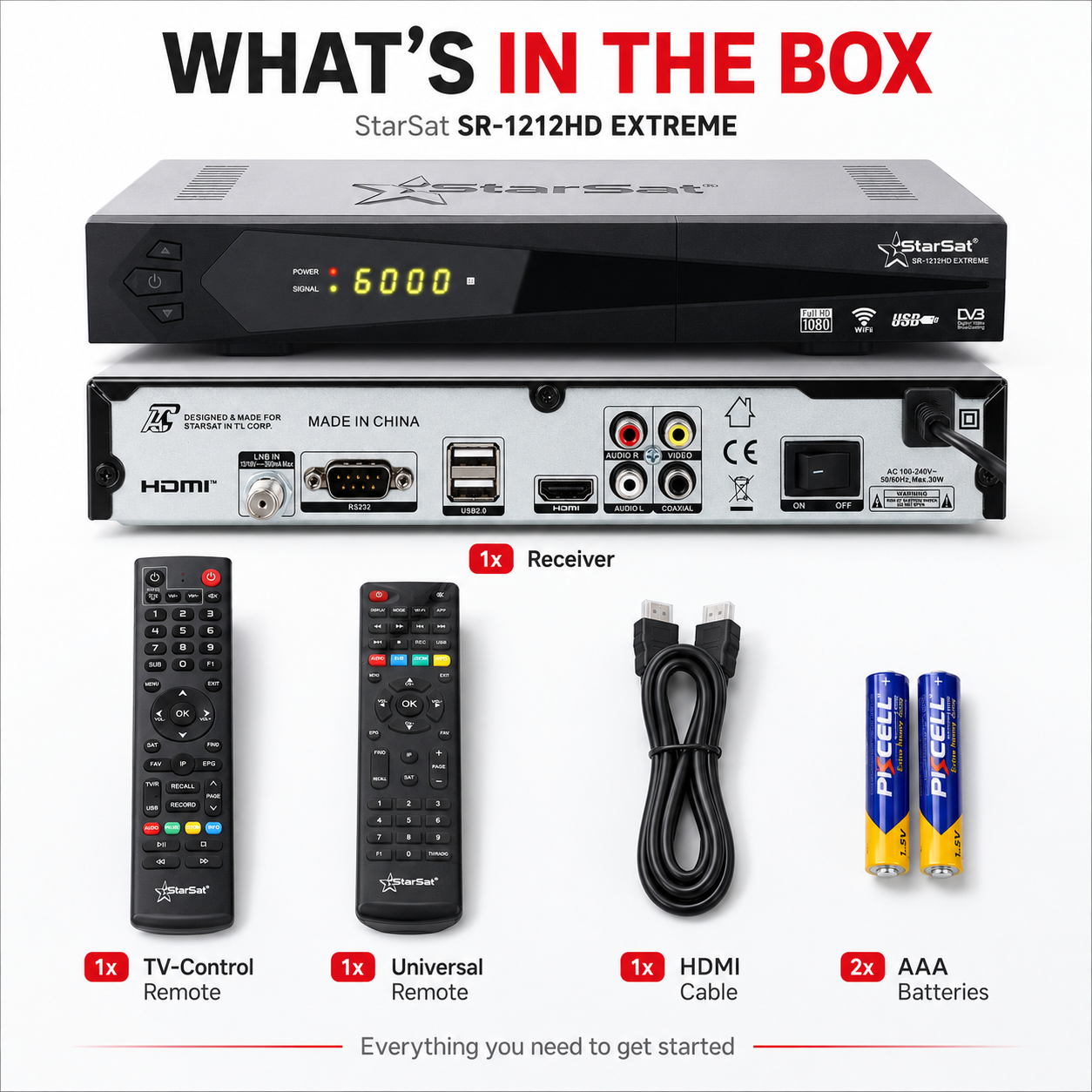 StarSat SR-1212HD Extreme Full HD Satellite Receiver
