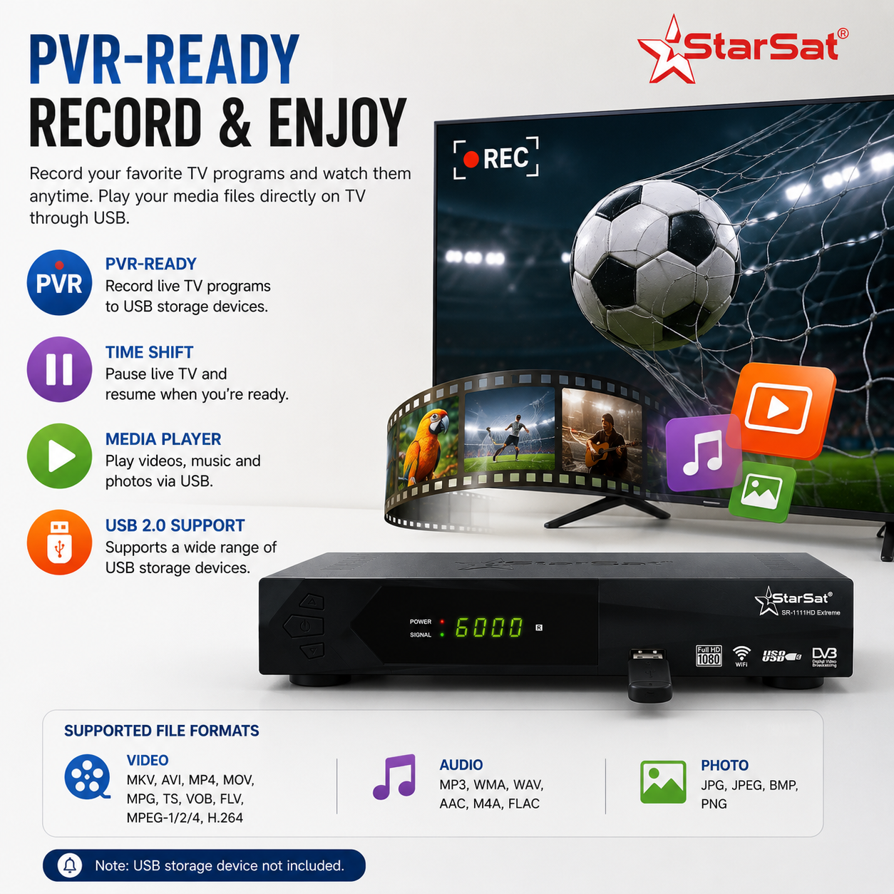 StarSat SR-1111HD Extreme Full HD Satellite Receiver