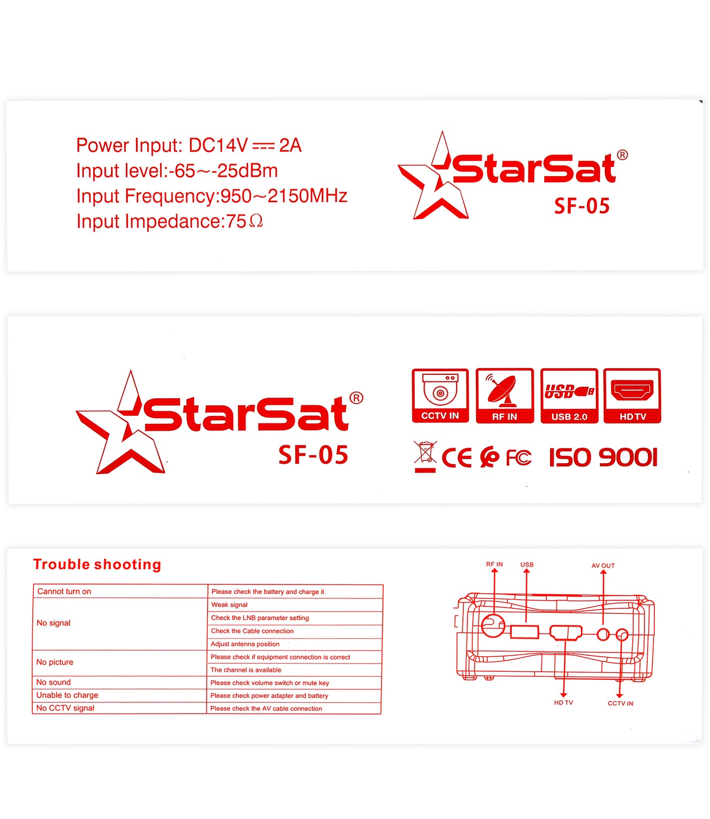 StarSat SF-05 Satellite Finder
