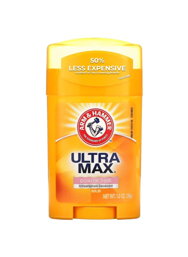 Arm & Hammer UltraMax Powder Fresh Antiperspirant Deodorant Orange 28grams