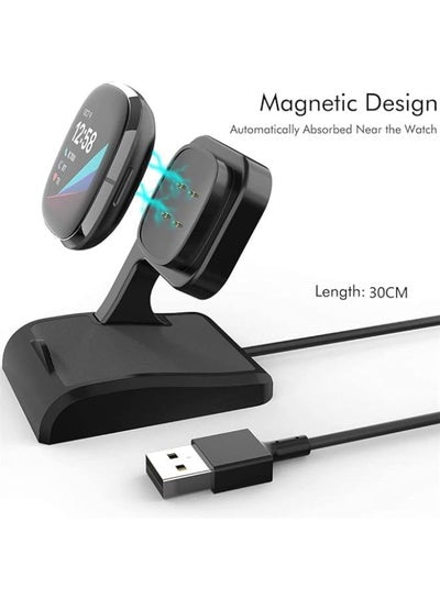 USB Charger for Fitbit Versa 3/Fitbit Sense Charging Cable Watch Power Adapter