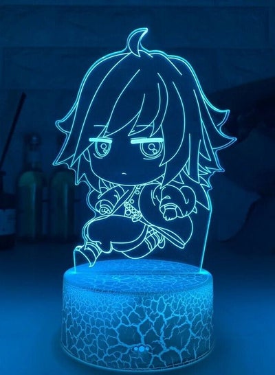 Giyu Tomioka Light Demon Slayer Kimetsu no Yaiba USB 3D Night Lamp Bedroom Decor