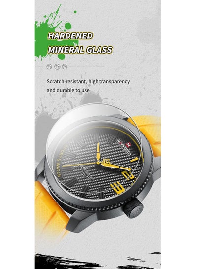 NAVIFORCE NF9202T سيليكون باند ساعة رياضية مقاومة للماء للرجال ساعة يد كوارتز عادية تصميم مقاوم للصدمات ساعة رجالية Relogio Masculino