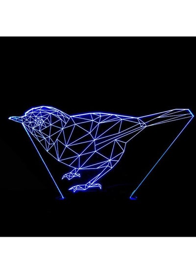 Night Lights LED Colorful Gradients Bird 3D Stereo Remote USB Lamp Night Light Touch Bedside Creative Decorative Desk Birthday Bird
