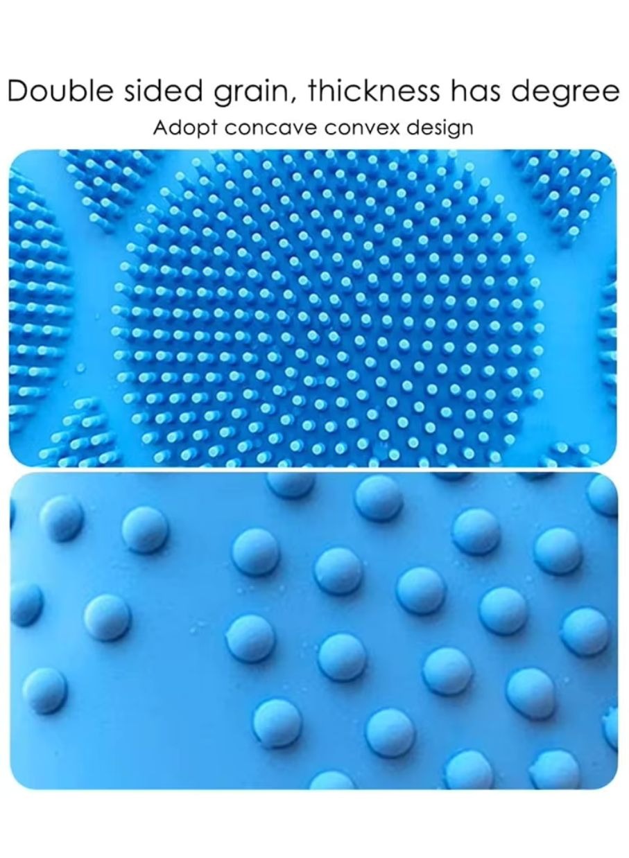 Back Scrubber for Shower Bath Scrub Body Brush Silicone Back Brush Extra Long Exfoliating Body Scrubber With Handle, Deep Clean and Invigorate Skin, for Men and Women