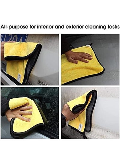 3-in-1 Auto Interior Cleaning Tool Window Glass Cleaner Brush Washable Cloth and Air Vent Brush Cleaning Kit