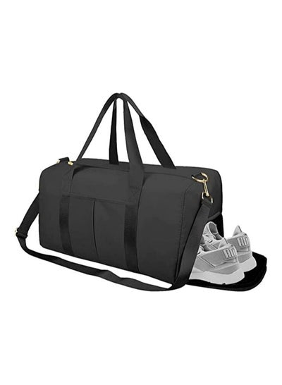 Gym Bag with Shoes Compartment, Sports Bag with Waterproof Pocket for Wet Towels, Travel Duffel Bag