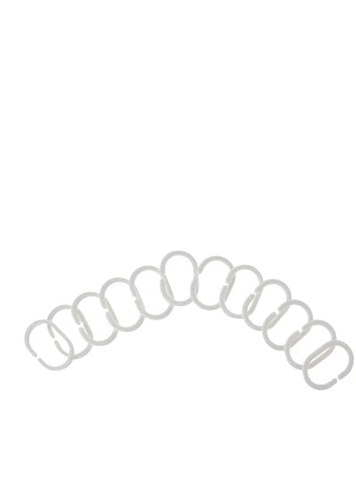 Shower Curtain Rings Plastic 24 Pieces