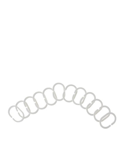 Shower Curtain Rings Plastic 24 Pieces