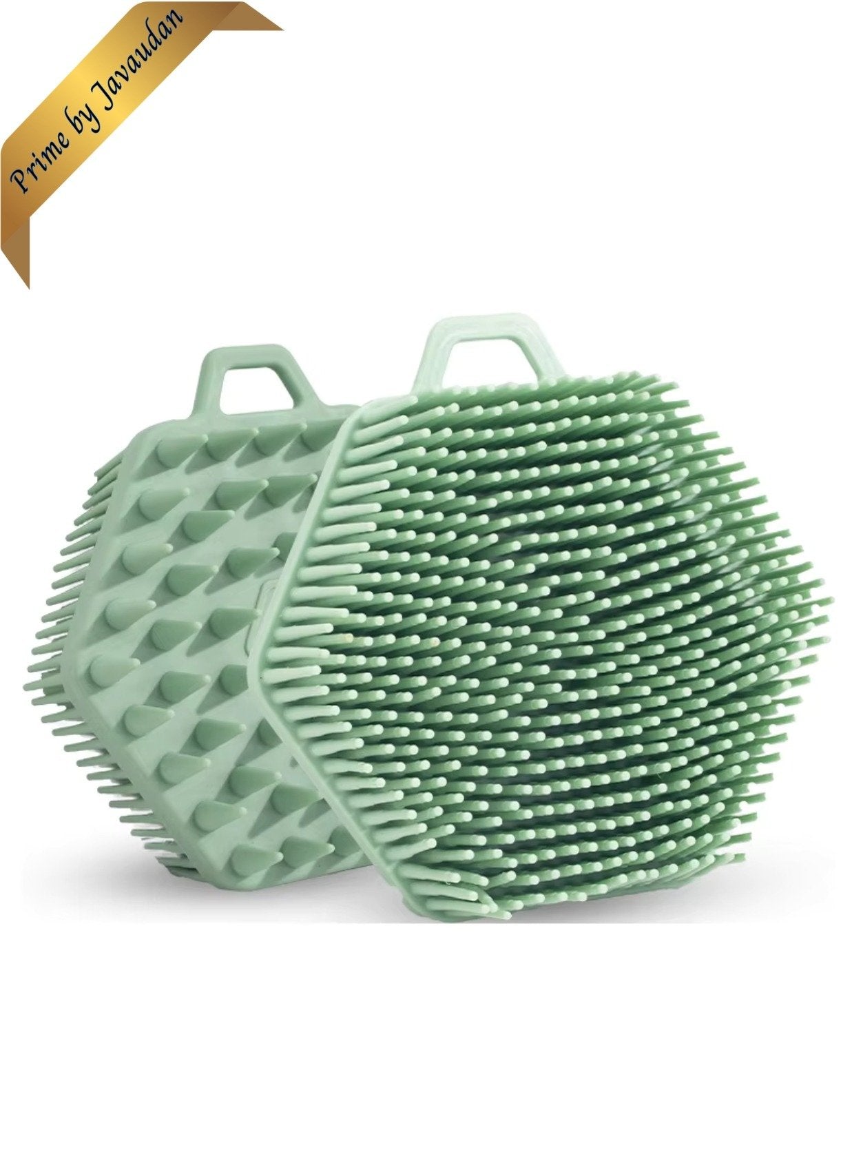 Silicone Double-Sided Shampoo and Shower Brush with Hanging Rope for Easy Drying, Soft Shower Brush, Household Silicone Shower Brush