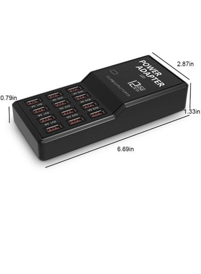 12 USB Port Fast Charging Power Adapter