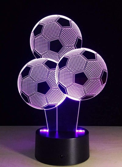 3D ليلة ضوء كرة القدم بالون شكل 3D LED مصباح 7 ألوان تغيير 3D الوهم مصباح كرة القدم ليلة ضوء 3D البصرية ضوء هدية لمحبي الرياضة