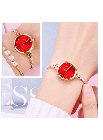 SKMEI 1805 luxury ladies Copper and stainless steel diamond fashion waterproof simple necklace quartz watch