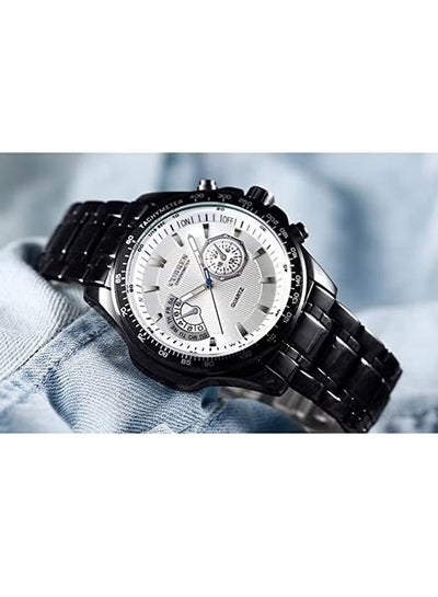 Men's 8020 Water Resistant Analog Watch - 43 mm - Black