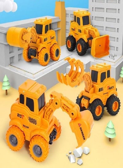 Construction Vehicles Toy Set Big size 4 PCS