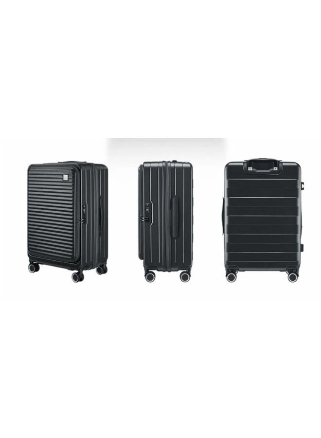 24inch Expandable Checked-in Durable Hardshell Trolley Luggage Suitcase with Spinner Wheels and TSA Lock