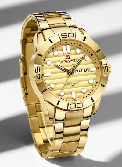 NAVIFORCE Men's Watches Waterproof Stainless Steel Quartz Calender Week Diplay Watch Casual For Men NF9198